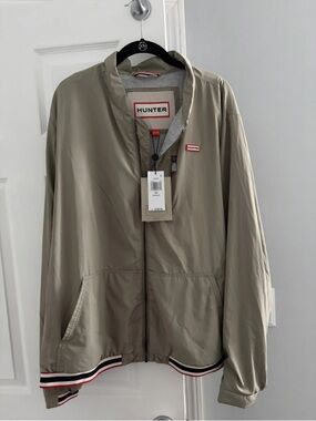 Men's Hunter MoorGate Zip Logo Jacket Oak Sz XXL- NWT